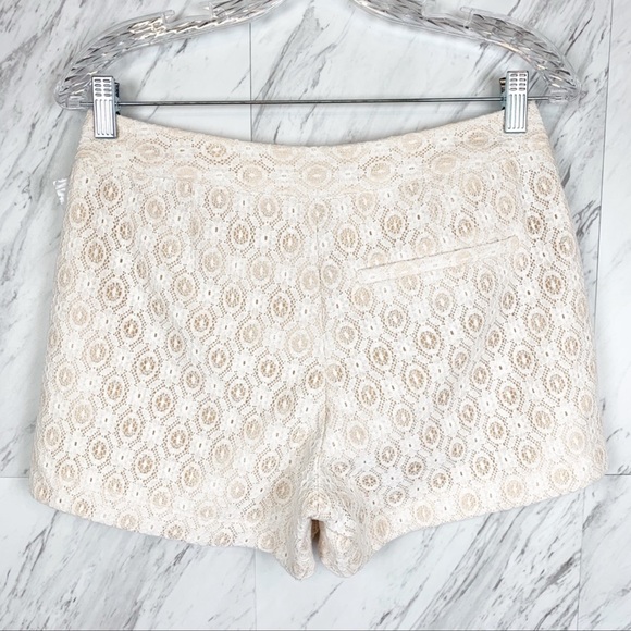 LC LAUREN CONRAD Plus Ivory Crochet Lace Bohemian Shorts | Sizes 14 & 16 NWT - Picture 5 of 8